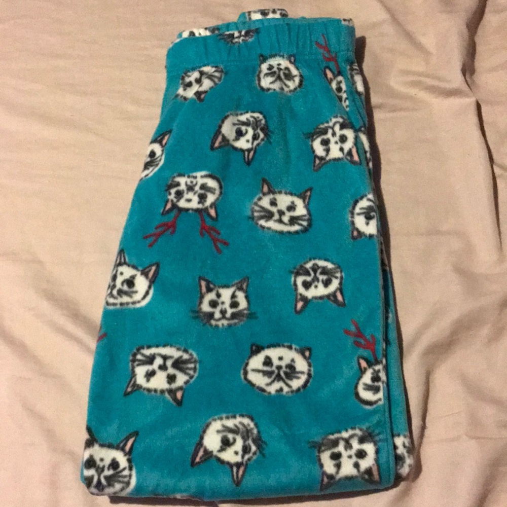 Kittens with antlers fuzzy sleep pants